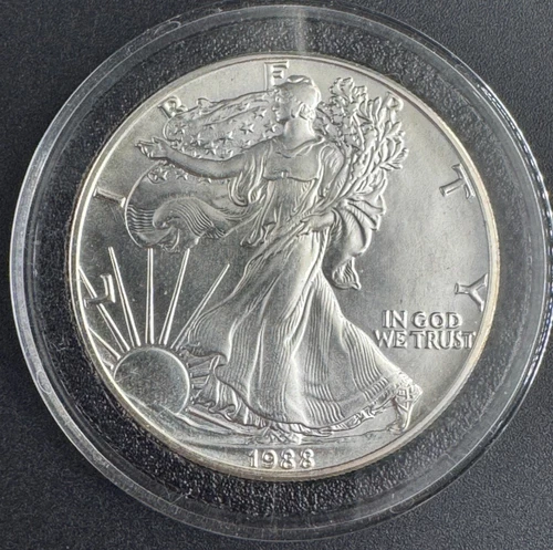1988-P American Silver Eagle BU – 1 oz .999 Fine Silver – US Mint