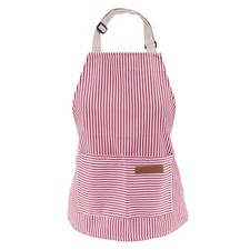 Kids Apron, Childrens Striped Aprons with 2 Pockets, Kids Adjustable Cooking ...
