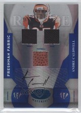 2008 Leaf Certified Materials Mirror Blue Signatures Andre Caldwell Auto 0v0