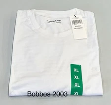 Calvin Klein Men's Smooth Cotton Liquid Touch Crewneck T-Shirt, White, Size XL