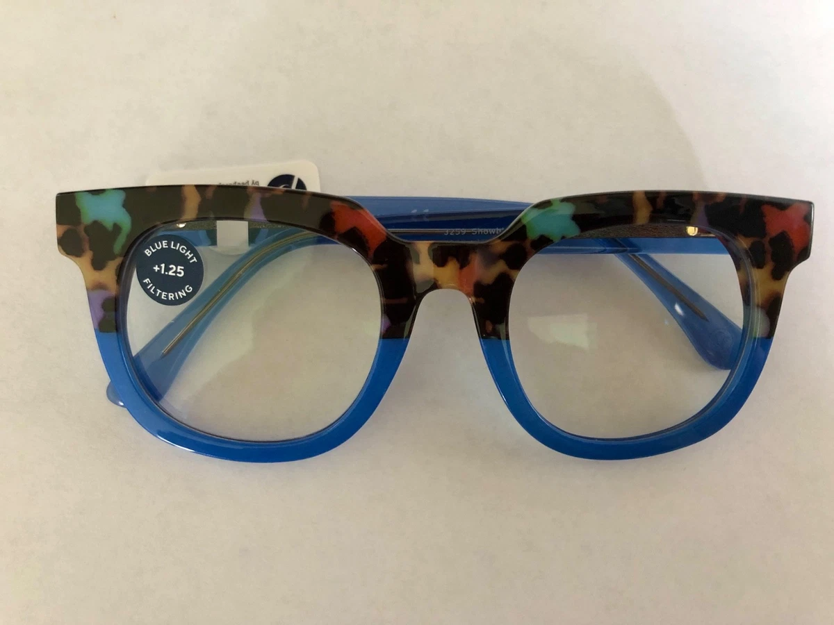 New Tortoise Ramona‎ Peepers Progressive blue light filter readers +1.00 & case Peepers Reading Glasses for sale - eBay main image 3