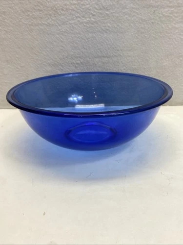 Vintage PUREX Cobalt Blue 4L #326 Mixing Bowl 11” Blue Bottom/Lightly Used