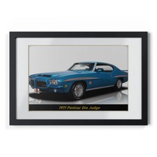Iconic 1971 Pontiac Gto Judge Muscle Car Poster - Legendary Classic Auto Print