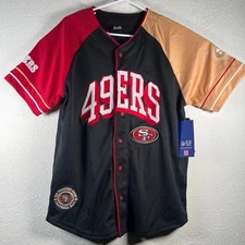 NFL Ultra Game 49ers Baseball Style Jersey Button Up Mesh Men’s  NWT