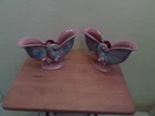 Stunning Set Of 2 Vintage Royal Haeger Hickman Nautilus Shell Planters