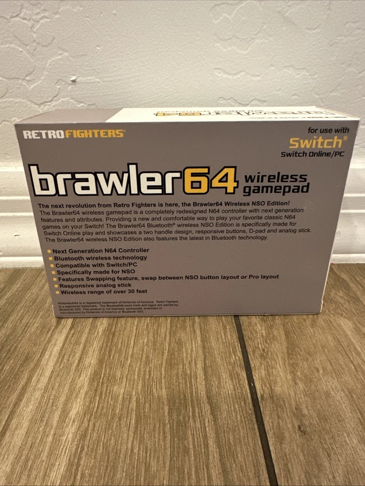 Retro Fighters Brawler64 Wireless Controller For Switch/PC - White - Image 3 of 3