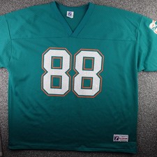 Vintage Miami Dolphins Jersey Mens 2XL XXL Green NFL Football Keith Jackson 88