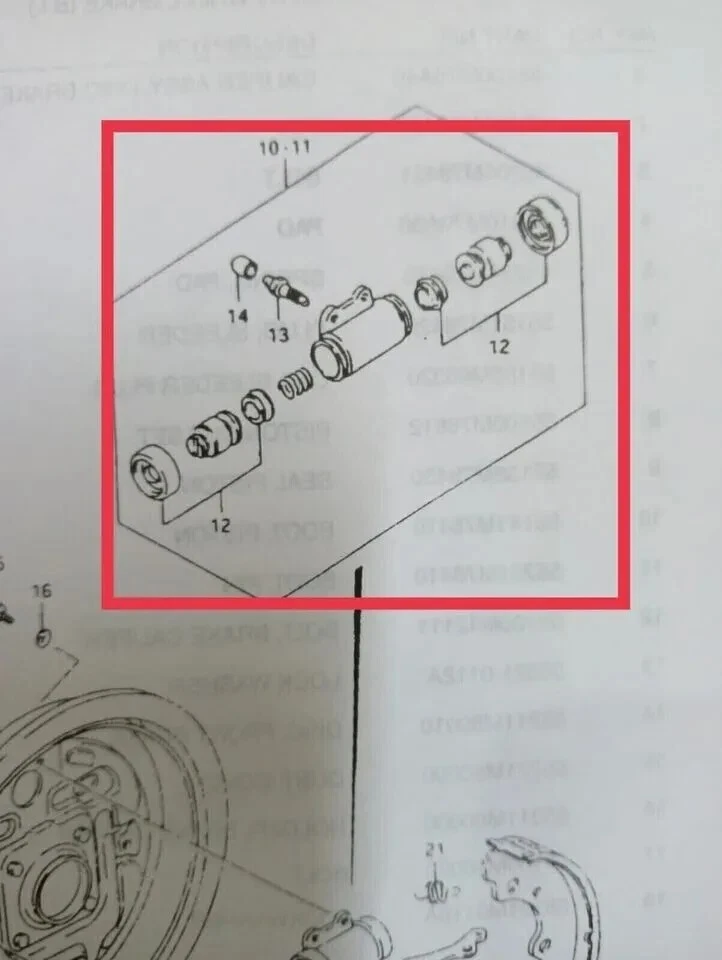 Brake Wheel Cylinder Set LH & RH Suitable For Suzuki Samurai SJ413 Jimny Gypsy - Image 3 of 3