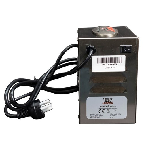 Spit Roaster Rotisserie Electric Motor - 30kg (240v) 19mm - Flaming Coals - Picture 2 of 12