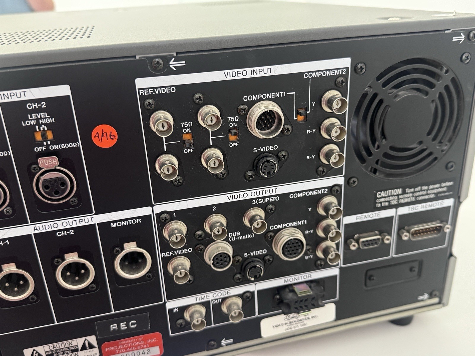 Sony PVW-2800 Betacam SP Videocassette Player/Recorder