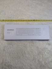 Seenda Wireless Bluetooth Keyboard Rechargeable SK54 Black And Gray