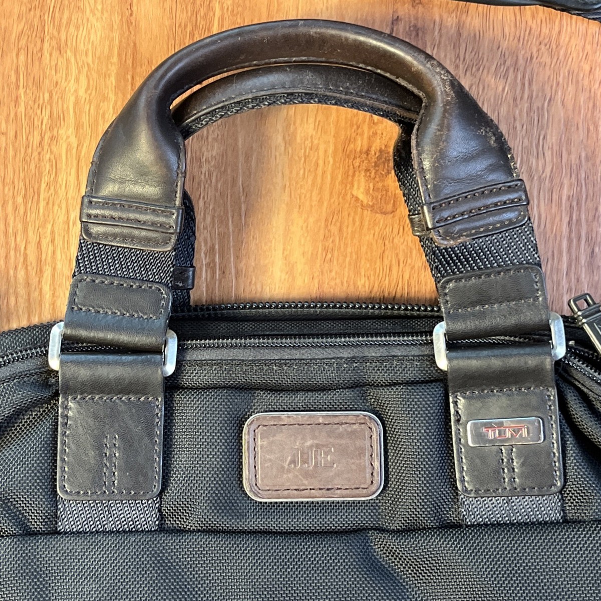 Tumi Alpha Bravo Brooks Slim Briefcase Laptop Bag Nylon 22619 MSRP