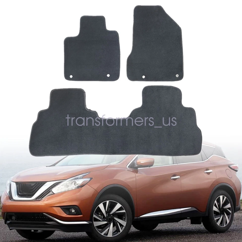 Alfombrillas delanteras y traseras negras para Nissan Murano 2015 2016 2017 2018 nuevas Foto 2 de 4