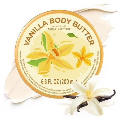 Vanilla Body Butter, Natural Body Care for Men Women Smell Good, Vanilla Scented