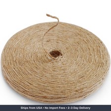 600 Feet Natural Jute Twine Long Twine String For Crafts Gift Wrapping Packing
