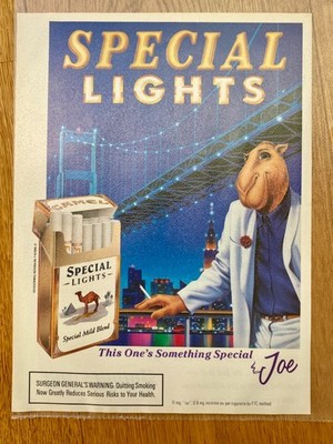 Camel Special Lights Kamel mit Cigarette 1993 Vintage Ad Werbung Reklame