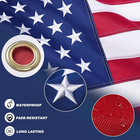 Heavy Duty Flag Pole, 25FT 12 Gauge Extra Thick Aluminum Flagpole Kit, 100MPH Wi 7445027095074
