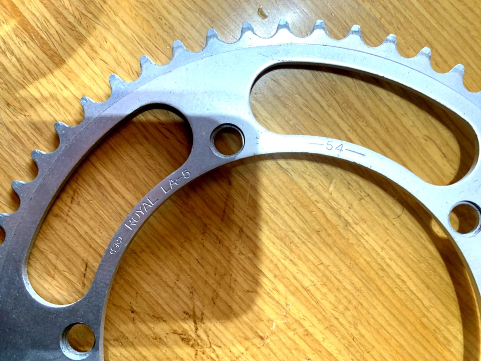 Vintage SR ROYAL LA-5 54T x 144BCD Road Chainring Japan fits Campagnolo Record - Image 3 of 4