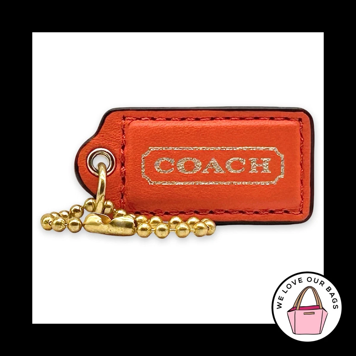 Coach Leather Letters, Numbers & Symbols Key Chains, Rings