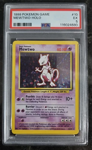 1999 Pokemon Game #10 Mewtwo-Holo PSA 5