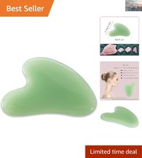 Gua Sha Jade Stone Gua Sha Massage Tool, Guasha Tool for Face and Body Skin M...