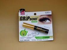 Ebin New York Grip Bond Eyelash Adhesive Black Dries Dark With Aloe 0.18 Oz