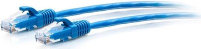 C2G 15ft Cat6a Snagless Unshielded UTP Slim Ethernet Patch Cable Blue C2G30136