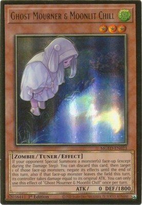 Ghost Mourner & Moonlit Chill (Alternate Art) - MGED-EN023 - Premium Gold Rare -