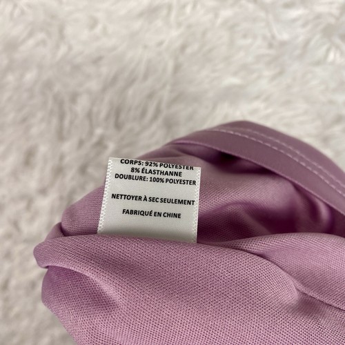 Abito donna ASTR The Label grande bodycon midi lilla viola increspato elasticizzato rosa - Foto 12 di 13