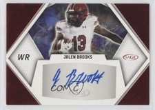 2023 SAGE High Series Auto Red Jalen Brooks #A-JB3 Auto 3bs