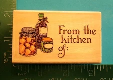 Uptown Rubber Stamps Holly Pond Hill FROM THE KITCHEN OF Rubber Stamp F13114