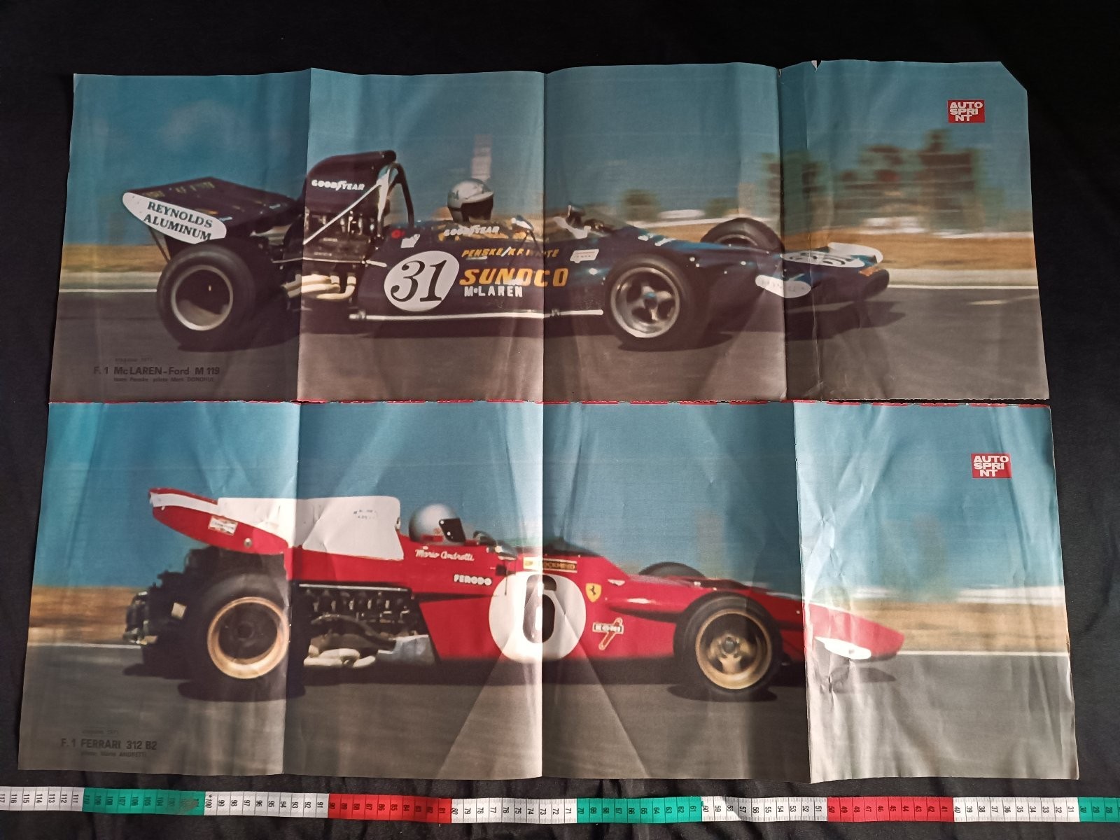 POSTER FERRARI Mario Andretti F1