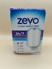 ZEVO Flying Insect Fly Trap (1 Device + Refill) Featuring Blue UV Light