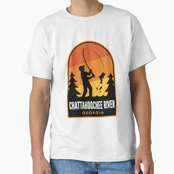 Chattahoochee River Georgia Fishing Classic T T-Shirt Made in US/AUS Size S-2XL