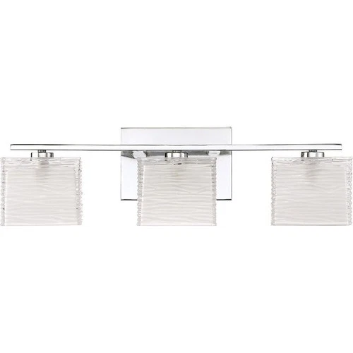 Westcap 3 Light Transitional Bath Vanity - 6.75 Inches high-Polished Chrome - Picture 7 of 10