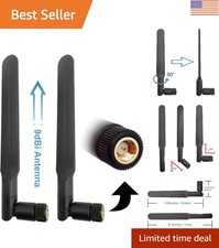 Omni-Directional 4G LTE Antenna - 9 dBi High Gain SMA Male Connector 2 Pack