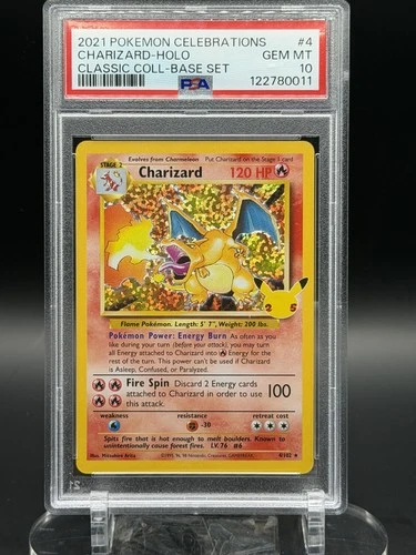 Charizard 4/102 Celebrations: Classic Collection Holo PSA 10