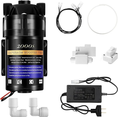 #ad #ad 2025 Upgrade 100GPD RO Booster Pump Kit 6800 100PSI High Pressure 5X Faster Flow $78.68