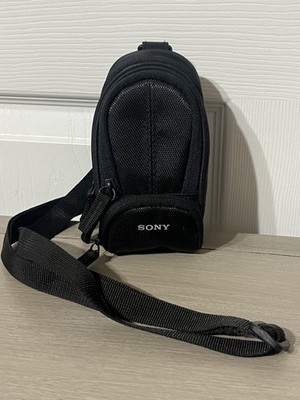Sony Camera Case Soft Multi Compartment Carrying Case Black with Strap  LCS-CSU 