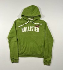 Y2K Hollister California Women s XL Green Spellout Logo Pullover Hoodie