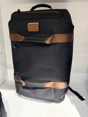 NEW Tumi ALPHA BRAVO INTERNATIONAL Wheel Duffel Backpack Carry-On BLACK  ONYX