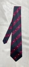 BURBERRYS men  s Silk Classic Striped Tie In Purple W Logo Details Design G.COND