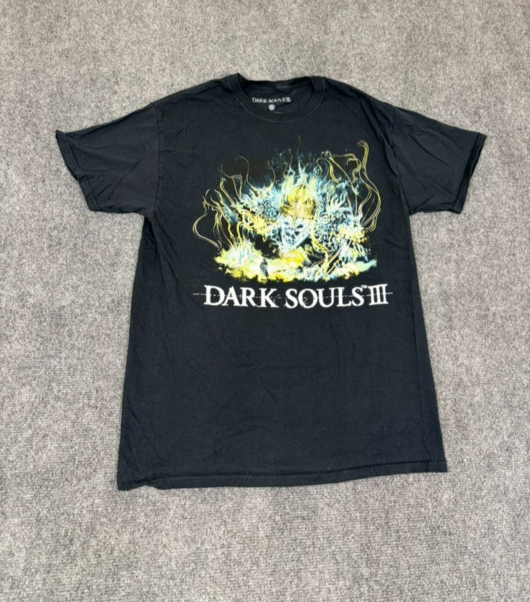 Camiseta negra Dark Souls III 2020 botín exclusivo gráfico promoción talla M