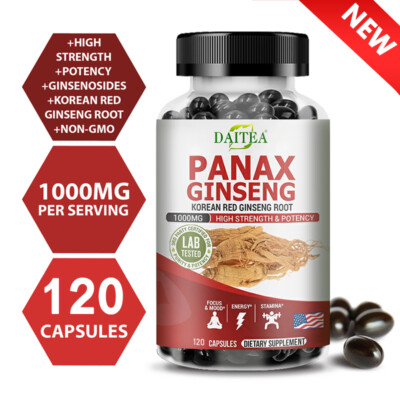 Ginseng Coreano Panax Vitamina B1, B2, B3 Sunfood | Pote 60 Capsulas - Escorrega O Preço - Foto 9