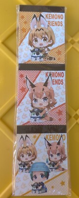 New Kemono Friends 3 Pack Notepads  Anime Cute Stationery Kawaii 
