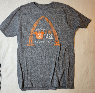 Disney Aulani 2017 ''We invite you If you dare'' T-Shirt L Not So Scary Halloween