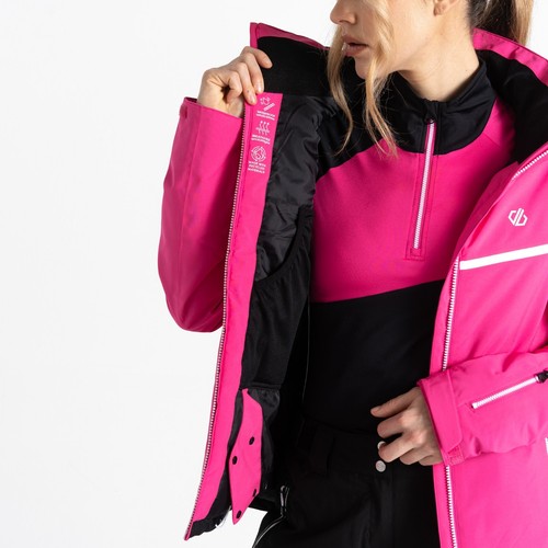 Womens Dare2b Carving Pure Pink Ski Board Jacket Plus Size - Picture 6 of 8