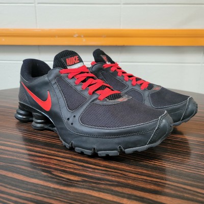 Nike Shox Turbo 10 Running Training Shoes Size 11.5 Gym Red Black 385747  060 '09 | eBay