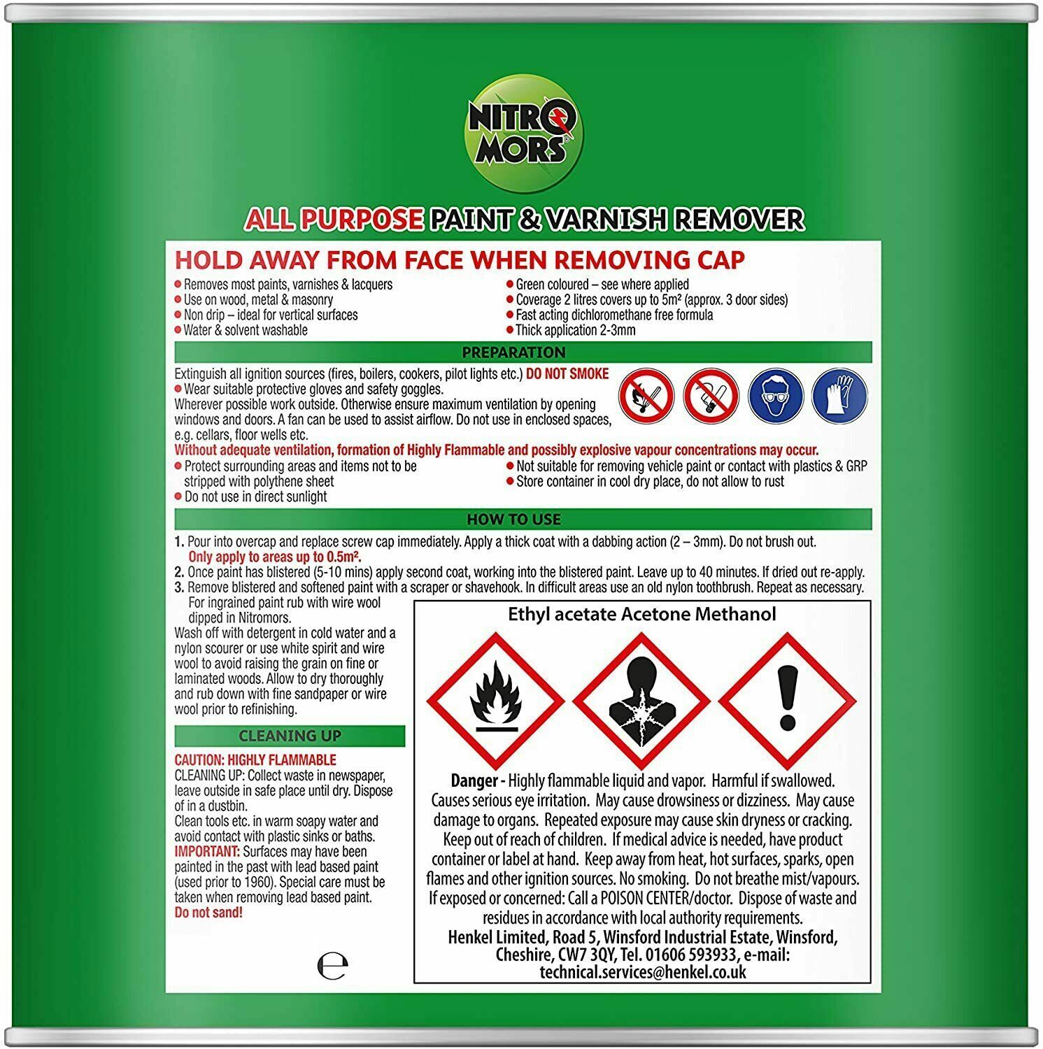 Super Strength All Purpose Paint Stain & Varnish Remover Nitromors