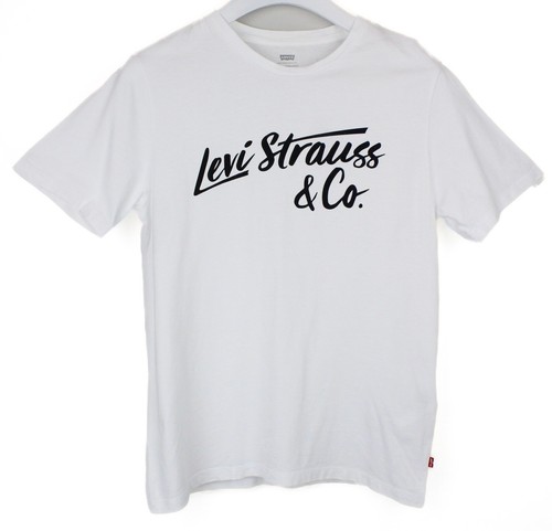 LEVI'S STRAUSS & CO Pull À Col Rond Blanc Sweatshirt Homme Taille L LEVI'S STRAUSS & CO Pull À Col Rond Blanc Sweatshirt Homme Taille L